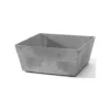 Novelty (#36100) Ella Low Square Planter, Grey - 10 inches