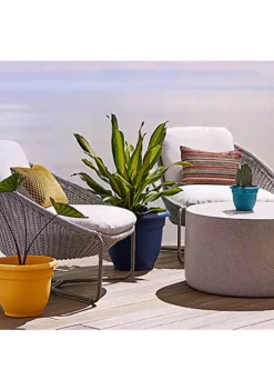 Novelty Ariana Plastic Outdoor Planter/Flower Pot Thyme Green, 8" -Gardener Select Shop Belk 149