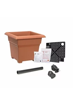 Novelty Earthbox Novelty 81755 Square Garden Kit, Terra Cotta, 18 x 18 x 15 inches -Gardener Select Shop Belk 204