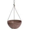 Novelty Artstone Hanging Bowl Planter/Flower Pot, Rust, 12�