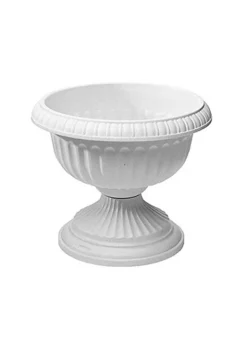 Novelty Poly Grecian Urn, Flower Pot/Planter, Plastic, Stone Color, 18"