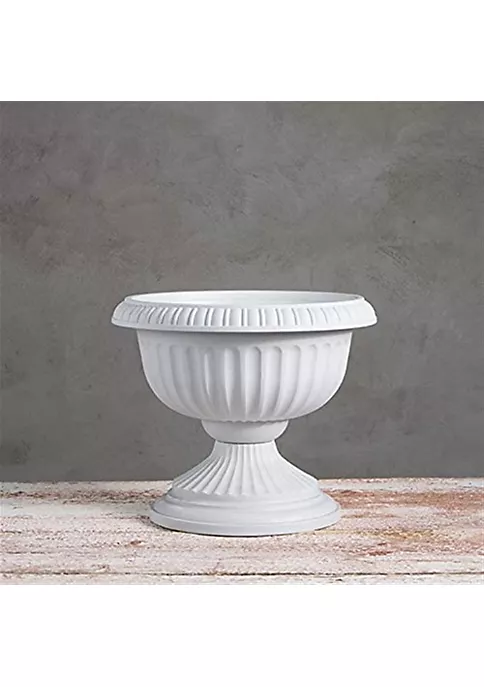 Novelty Poly Grecian Urn, Flower Pot/Planter, Plastic, Stone Color, 18" 3 Novelty Poly Grecian Urn, Flower Pot/Planter, Plastic, Stone Color, 18" - Image 3