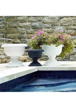 Novelty Poly Grecian Urn, Flower Pot/Planter, Plastic, Stone Color, 18" 10 Novelty Poly Grecian Urn, Flower Pot/Planter, Plastic, Stone Color, 18" -Gardener Select Shop Belk 243