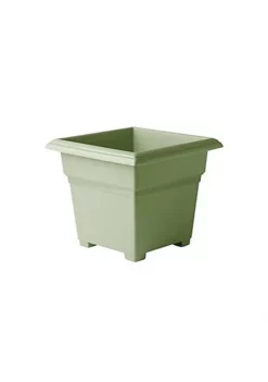Novelty (#26140) Countryside Square Tub Planter, Sage - 14"