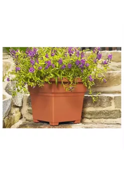 Novelty (#26140) Countryside Square Tub Planter, Sage - 14" -Gardener Select Shop Belk 248