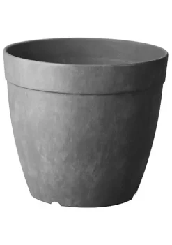 Novelty Artstone (#03080) Dolce Round Planter, 8 - Grey