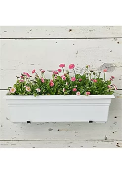 Novelty (#16242) Countryside Flower Box Planter, White - 24" -Gardener Select Shop Belk 299