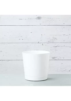 Novelty Full Depth Cylinder Pot, White, 12 Inch -Gardener Select Shop Belk 310