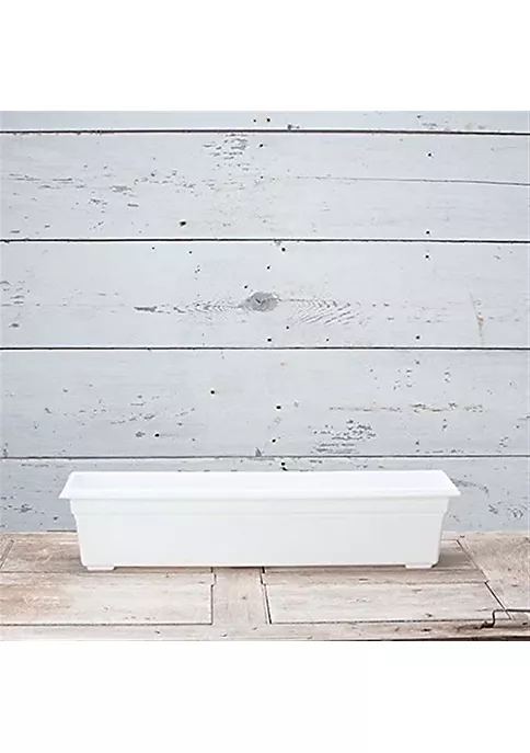 Novelty (#16302) Countryside Flower Box Planter, White - 30" 3 Novelty (#16302) Countryside Flower Box Planter, White - 30" - Image 3