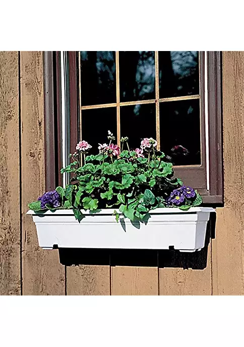 Novelty (#16302) Countryside Flower Box Planter, White - 30" 5 Novelty (#16302) Countryside Flower Box Planter, White - 30" - Image 5