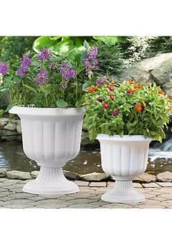 Novelty Classic Urn Plastic Planter, Stone Colored - 14" (Pack of 1) -Gardener Select Shop Belk 333