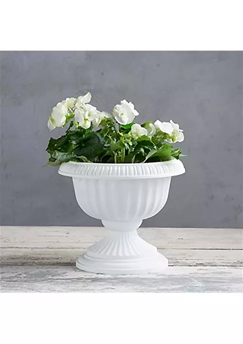 Novelty Grecian Urn Planter, White 12 inch 3 Novelty Grecian Urn Planter, White 12 inch - Image 3