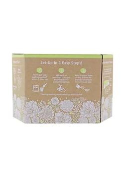 Novelty Artstone Resin Sprout House Tri-Pot Terrarium, 7.5 H x 4 W x 5D Grey -Gardener Select Shop Belk 377