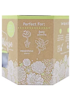 Novelty Artstone Resin Sprout House Tri-Pot Terrarium, 7.5 H x 4 W x 5D Grey -Gardener Select Shop Belk 378