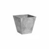 Novelty 35060 Ella Square Planter, Gray 6 inch