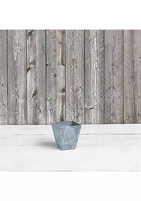 Novelty 35060 Ella Square Planter, Gray 6 inch 2 Novelty 35060 Ella Square Planter, Gray 6 inch - Image 2