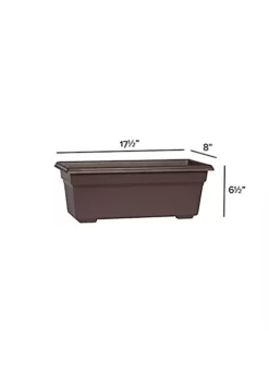 Novelty (#16193) Countryside Flower Box Planter, Brown 18" 8 Novelty (#16193) Countryside Flower Box Planter, Brown 18" -Gardener Select Shop Belk 422
