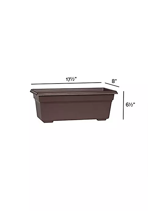 Novelty (#16193) Countryside Flower Box Planter, Brown 18" 3 Novelty (#16193) Countryside Flower Box Planter, Brown 18" - Image 3