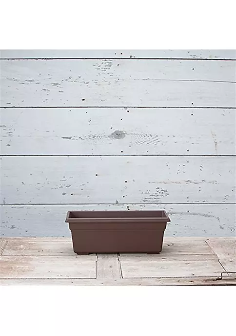 Novelty (#16193) Countryside Flower Box Planter, Brown 18" 5 Novelty (#16193) Countryside Flower Box Planter, Brown 18" - Image 5
