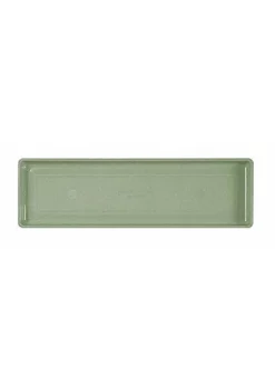 Novelty Plastic Countryside Sage Flower Box Tray, 18 Inch