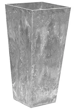 Novelty (#35270) Artstone Ella Tall Square Planter, Grey - 27.5-inch -Gardener Select Shop Belk 47