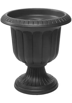 Gardener Select Shop 22 Novelty Classic Urn Garden Pot/Planter, Plastic, Black - 19 Inch