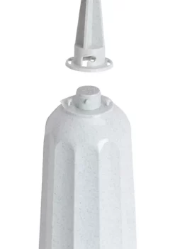 Novelty (#05016) Plastic Round Bottom Cemetery Vase, Stone - 3" x 7" (Qty 1) -Gardener Select Shop Belk 505