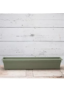 Novelty Countryside Flower Box Planter, Sage 36inch -Gardener Select Shop Belk 539