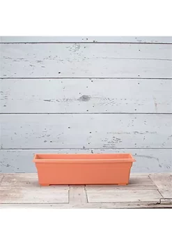 Novelty (#16245) Countryside Flower Box Planter, Terracotta - 24" -Gardener Select Shop Belk 552