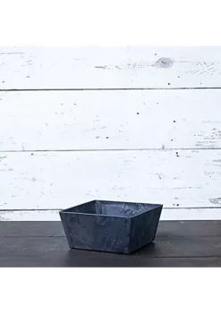 Novelty 36108 Low Square Ella Planter, Black, 10-Inch -Gardener Select Shop Belk 557