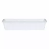 Novelty Poly-Pro Plastic White 24 Flower Box Planter
