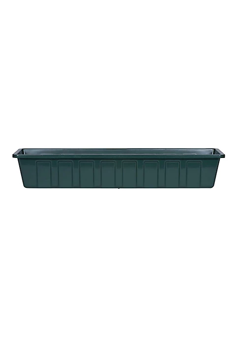 Novelty Polypro Plastic Hunter Green Flower Box Planter, 30 Inch 1 Novelty Polypro Plastic Hunter Green Flower Box Planter, 30 Inch