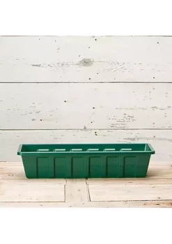 Novelty Polypro Plastic Hunter Green Flower Box Planter, 30 Inch 6 Novelty Polypro Plastic Hunter Green Flower Box Planter, 30 Inch -Gardener Select Shop Belk 571