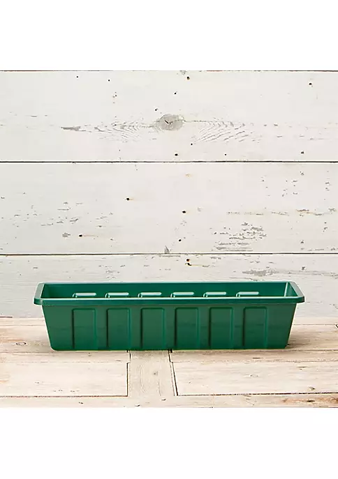Novelty Polypro Plastic Hunter Green Flower Box Planter, 30 Inch 3 Novelty Polypro Plastic Hunter Green Flower Box Planter, 30 Inch - Image 3