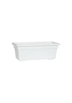 Novelty Countryside Flower Box Planter, 18 Inch, White