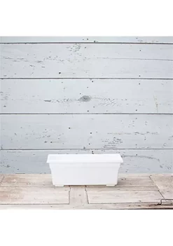 Novelty Countryside Flower Box Planter, 18 Inch, White -Gardener Select Shop Belk 575