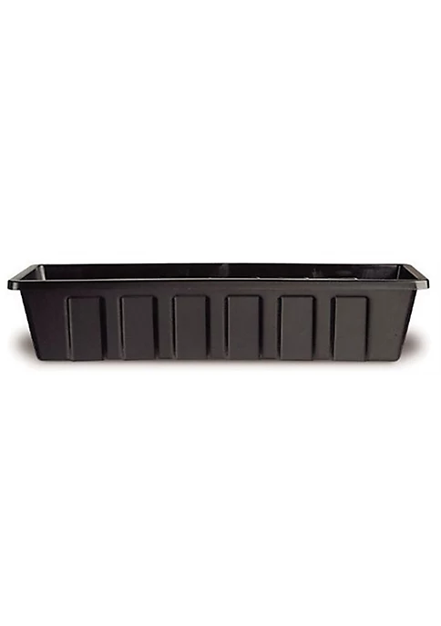 Novelty Poly-Pro Plastic Flower Box Planter - 18 Black 1 Novelty Poly-Pro Plastic Flower Box Planter - 18 Black