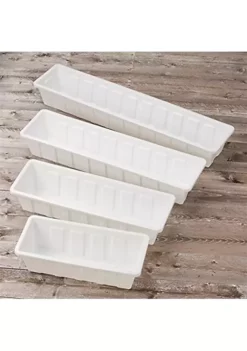 Novelty Polypro Plastic Flower Box Liner, 18 White -Gardener Select Shop Belk 591