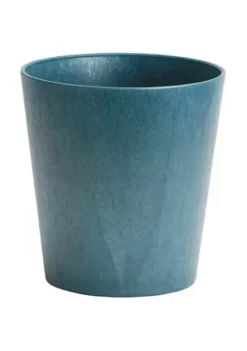 Novelty Metallic Cache Plastic Flower Pot Round Planter, Slate, 6" -Gardener Select Shop Belk 598