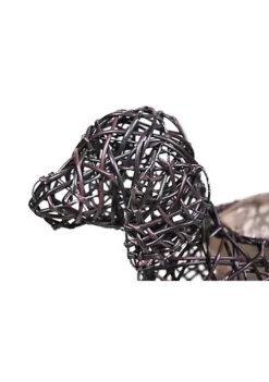 Gardener's Select GSARA815L Synthetic Rope Dog Planter Topiary, Brown, 15" -Gardener Select Shop Belk 603