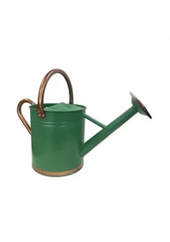 Gardener's Select Metal Watering Can, Green w/ Copper - 3.5L (0.92 gallons)