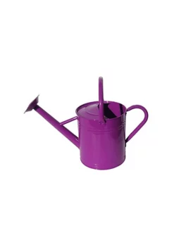 Gardener's Select Classic Metal Gardening Watering Can, 7 Liter, Dark Purple