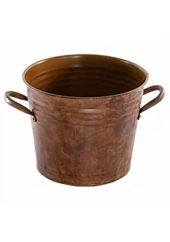 Gardener's Select Gardener Select GSAVB5126SPGD Farmhouse Collection Bucket Pot, Rusty