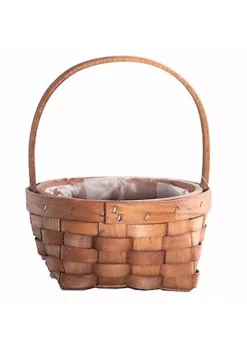 Gardener's Select GSA30469 Woven Wood Flower Basket