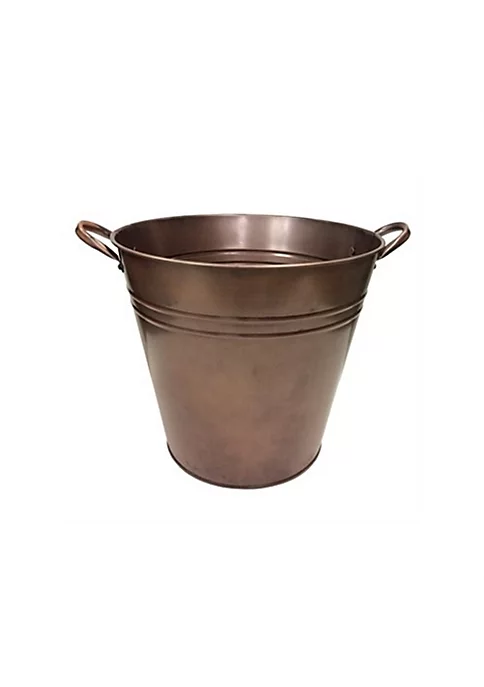 Gardener's Select Famrhouse Collection Tin Bucket, Antique Copper, (11" x 10") 2 Gardener's Select Famrhouse Collection Tin Bucket, Antique Copper, (11" x 10") - Image 2