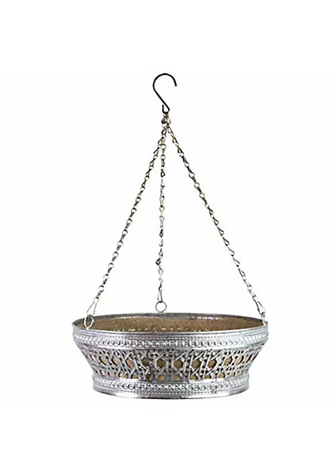 Gardener's Select LWN16400 Galvanized Hanging Basket w/ burlap liner, 13 2 Gardener's Select LWN16400 Galvanized Hanging Basket w/ burlap liner, 13 - Image 2