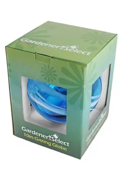 Gardener's Select Garden Decoration Glass Gazing Globe, Blue, 10" -Gardener Select Shop Belk 693