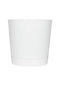 Novelty (#10142) Full Depth Cylinder Pot, White, 14 Inch