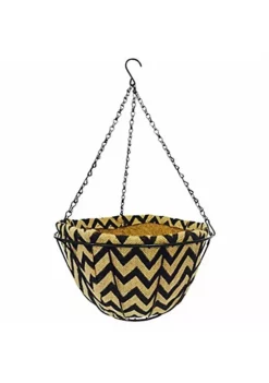 Gardener's Select GSAHBJT122B Hanging Basket with Jute Coco Liner, 12