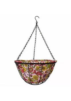 Gardener's Select (#141424) Hanging Basket w/ Fabric Coco Liner, 14"
